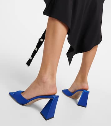 Pantoletten Mini Devon 85 aus Satin | The Attico