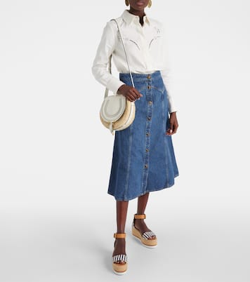 Glyn striped espadrille wedges | See By Chloé