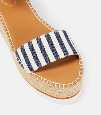 Glyn striped espadrille wedges | See By Chloé