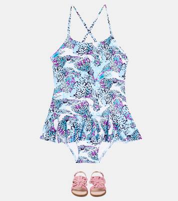 Grilly ruffle-trimmed swimsuit | Vilebrequin Kids