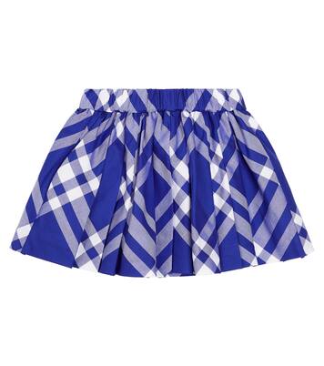 Baby checked pleated cotton skirt | Burberry Kids