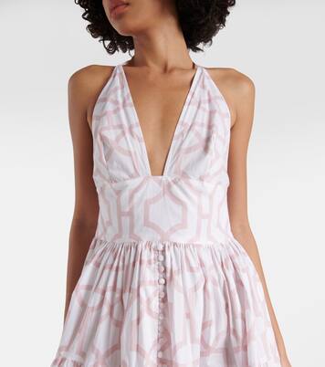 Bedrucktes Maxikleid Celeste aus Baumwolle | Alexandra Miro