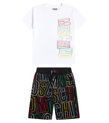 Set de camiseta y shorts de algodón | Moschino Kids