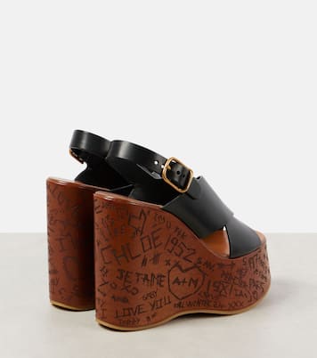 Maxime leather wedge sandals | Chloé