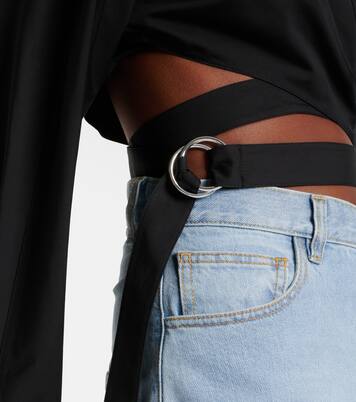 Camisa cropped de popelín de algodón | Alaïa