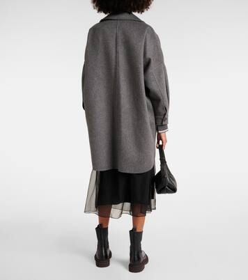 Oversized cashmere car coat | Brunello Cucinelli