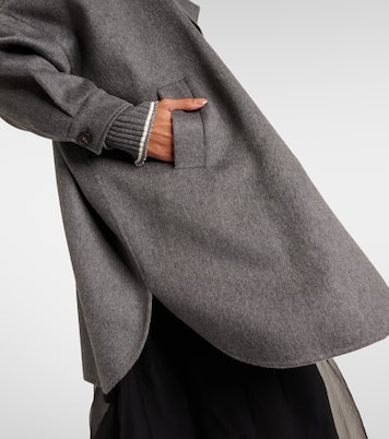 Oversized cashmere car coat | Brunello Cucinelli