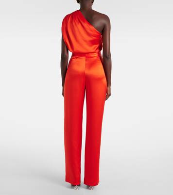 Weite High-Rise-Hose aus Seidensatin | The Sei