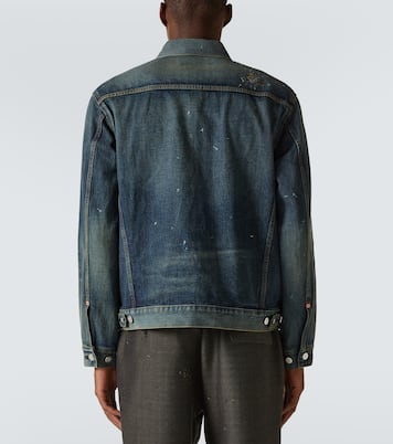 Embroidered faded denim jacket | Undercover