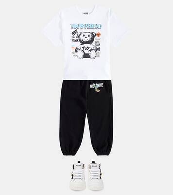 High-Top Sneakers aus Leder | Moschino Kids