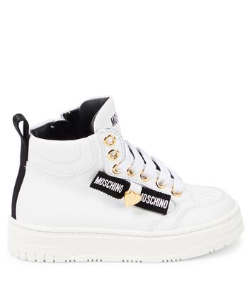 High-Top Sneakers aus Leder | Moschino Kids