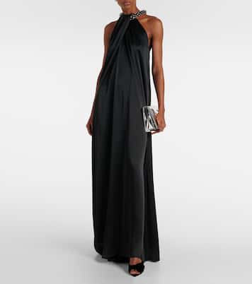 85 bow-detail velvet mules | Gianvito Rossi