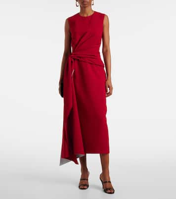 Robe midi Elham en crêpe | Roksanda