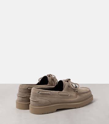 Náuticos de ante con cuentas Monili | Brunello Cucinelli