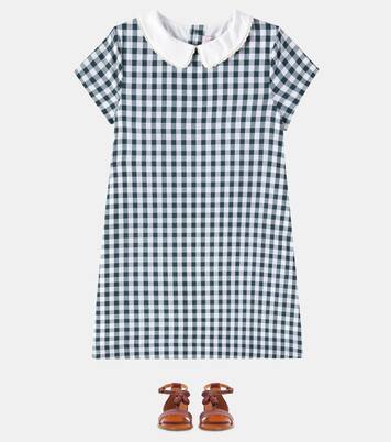 Elesta checked cotton dress | Bonpoint