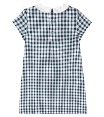 Elesta checked cotton dress | Bonpoint