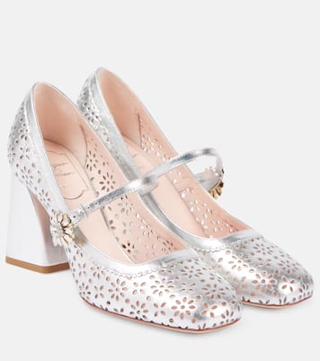 Mary-Jane-Pumps Très Vivier aus Metallic-Leder | Roger Vivier