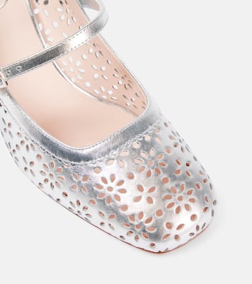 Mary-Jane-Pumps Très Vivier aus Metallic-Leder | Roger Vivier