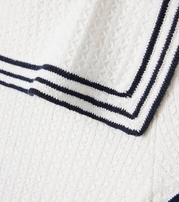 Cable-knit cotton-blend dress | Self-Portrait Kids