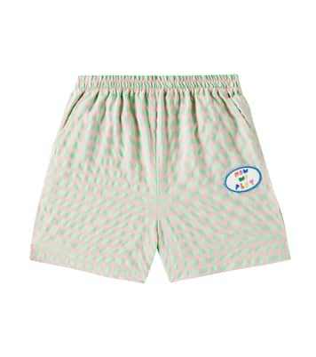 Play checked cotton-blend shorts | Jellymallow