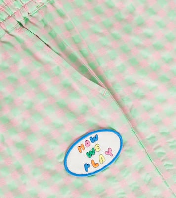 Play checked cotton-blend shorts | Jellymallow