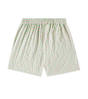 Play checked cotton-blend shorts | Jellymallow