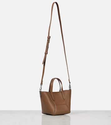 Duo Small leather tote bag | Brunello Cucinelli