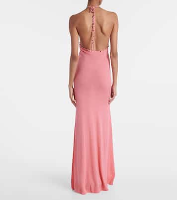 Robe longue Beach Quartz à ornements | Christopher Esber