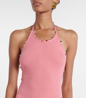 Robe longue Beach Quartz à ornements | Christopher Esber