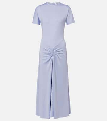 Gathered jersey midi dress | Victoria Beckham