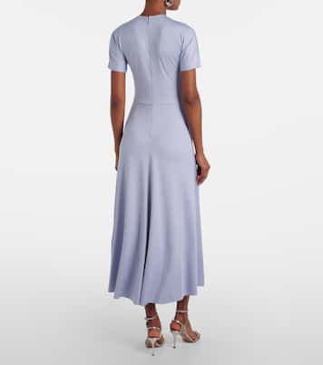 Gathered jersey midi dress | Victoria Beckham