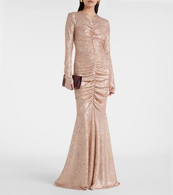 Robe longue à sequins | Norma Kamali