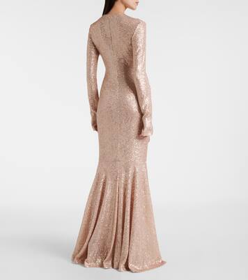 Robe longue à sequins | Norma Kamali