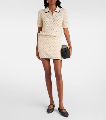 Bauble pointelle cotton miniskirt | Frame