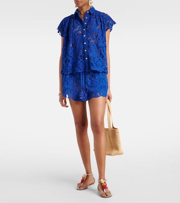 Shorts aus Baumwollspitze | Farm Rio