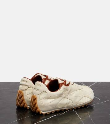 Orbit Flash suede-trimmed sneakers | Bottega Veneta