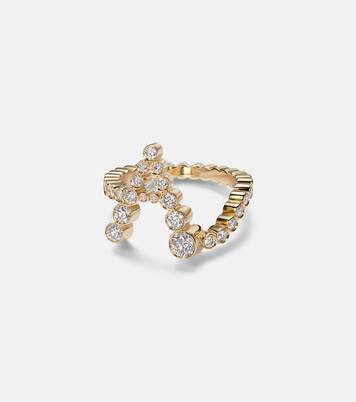 Initial Ensemble 18kt gold (750/1000) ring with diamonds | Sophie Bille Brahe