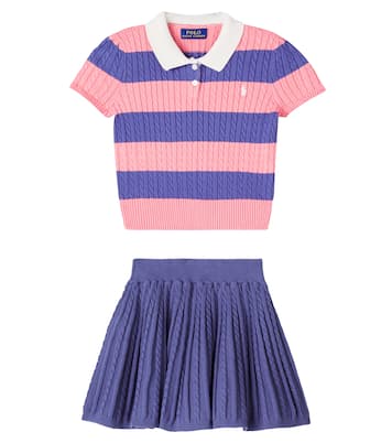 Polo e gonna in cotone | Polo Ralph Lauren Kids