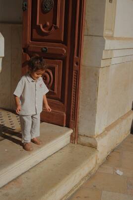 x RHW Duo striped cotton shirt | Konges Sløjd