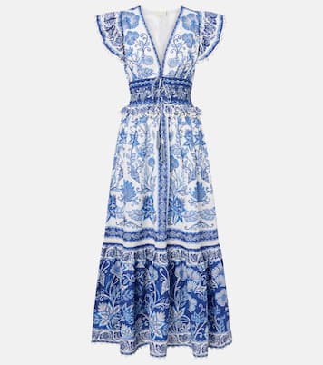 Bedrucktes Maxikleid aus Baumwolle | Farm Rio
