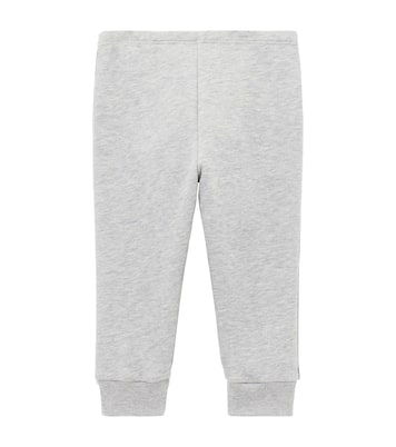 Baby Web Stripe cotton fleece sweatpants | Gucci Kids