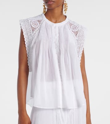 Top Grecia aus Baumwolle mit Spitze | Marant Etoile