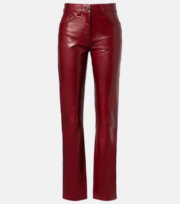 Callum leather straight pants | Khaite