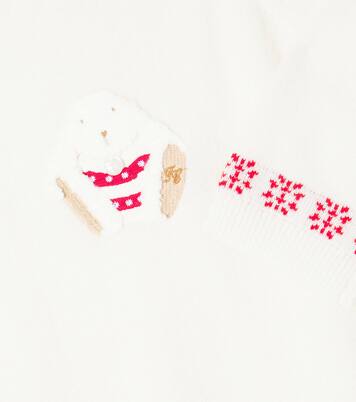 Baby embroidered wool and cashmere jumpsuit | Tartine et Chocolat