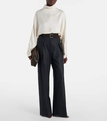 Virgin wool straight pants | Brunello Cucinelli