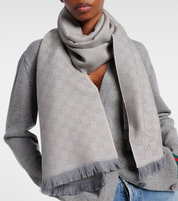 GG jacquard wool scarf | Gucci
