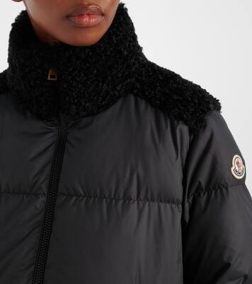 Esnaie fleece-trimmed down jacket | Moncler