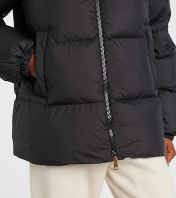 Esnaie fleece-trimmed down jacket | Moncler