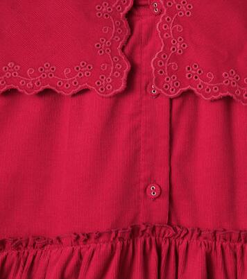 Manola belted embroidered cotton dress | C'era Una Volta