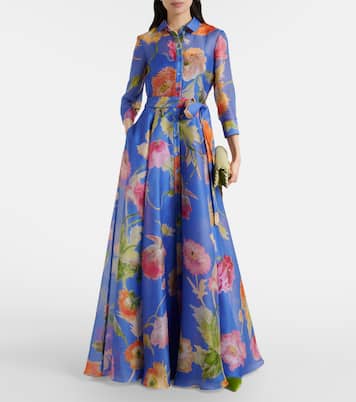 Floral silk organza gown | Carolina Herrera